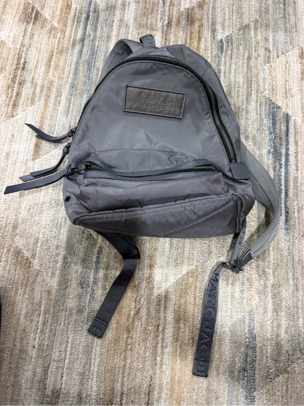 Marc Jacobs Gray Nylon Mini Backpack